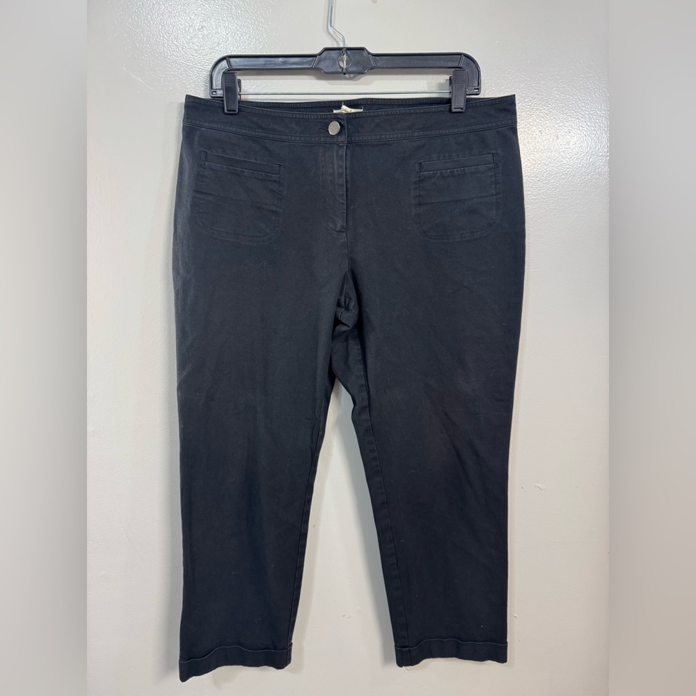 Eileen Fisher Womens Pants Crop Black